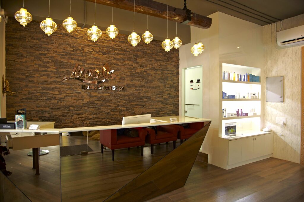 Case Study: Engineering the Luxury Salon Experience | A Blueprint for HNW Environments 4 Premium Salon Interior Design in Bangalore