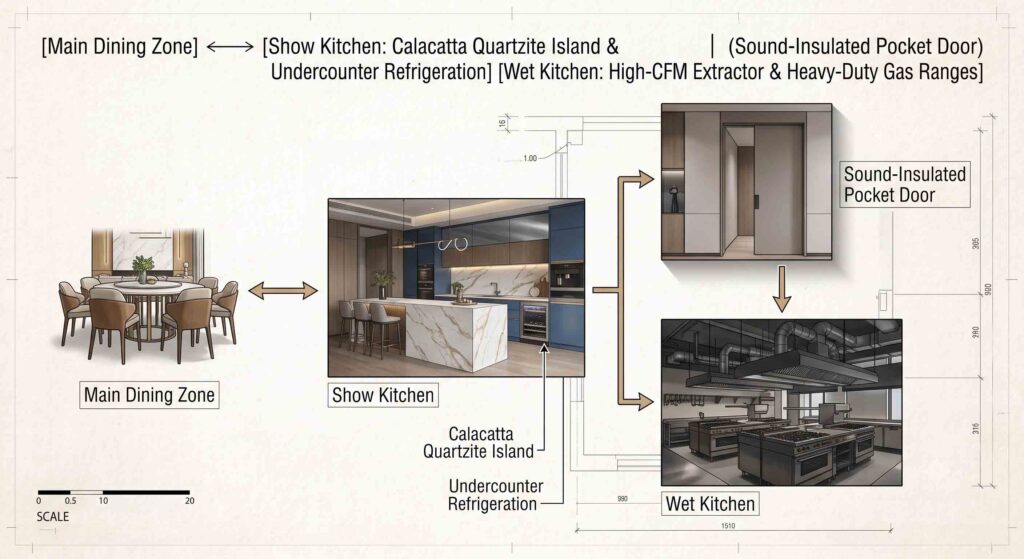 The Ultra-Luxury Penthouse Blueprint: Designing for Renaissance Nature Walk, Bangalore 10 kitchen area