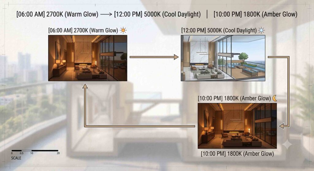 The Ultra-Luxury Penthouse Blueprint: Designing for Renaissance Nature Walk, Bangalore 8 lighting